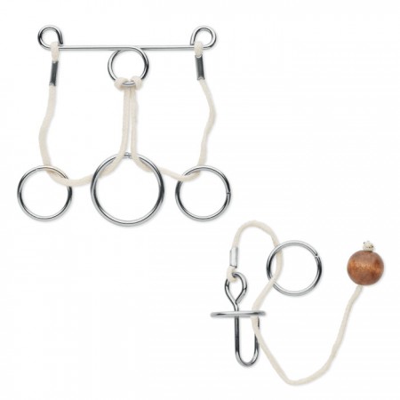 Juego rompecabezas metálicos