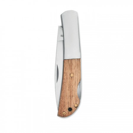 Cuchillo plegable de acacia