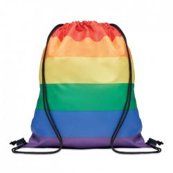 Rainbow RPET drawstring bag
