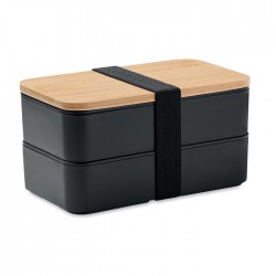 Lunch box in PP and bamboo lid