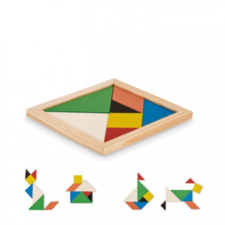 Rompecabezas Tangram de madera