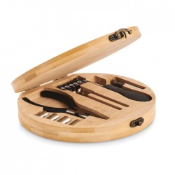 15 piece tool set bamboo case