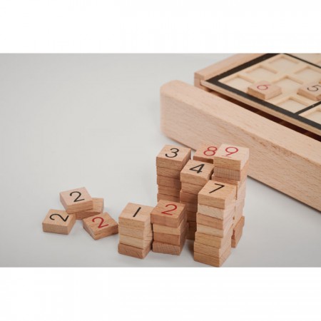 Juego de mesa sudoku de madera