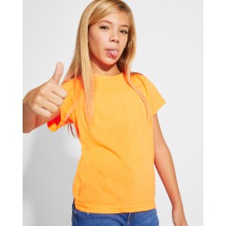 AKITA NIÑOS. Camiseta de manga corta en colores flúor. Cuello redondo y cubrecosturas de refuerzo en el interior.