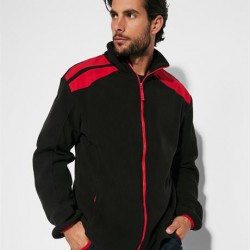 TERRANO. Chaqueta micropolar en colores combinados.