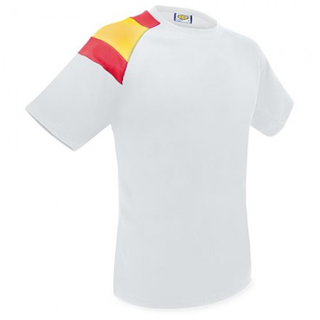 Camiseta manga bandera blanca