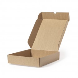 caja 21 x 5 x 25 cm de cartón reciclado kraft